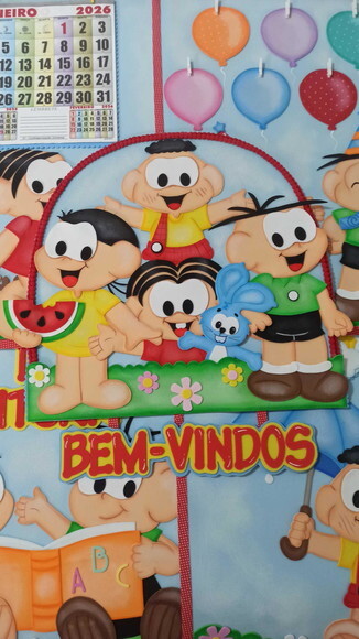 Kit para Decoração de Sala de Aula Tema Turma da Mônica