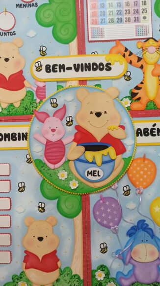 Kit para Decoração de Sala de Aula Ursinho Pooh