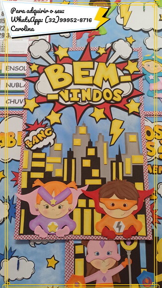 Kit Sala de Aula no Tema Heróis