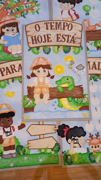 Kit Sala de Aula Tema Explorando a Selva
