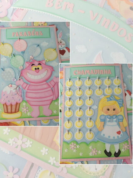 Kit Decoração de Sala de Aula Alice no País das Maravilhas