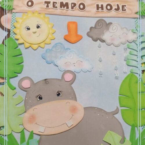 Kit Decoração de Sala de Aula de Safári