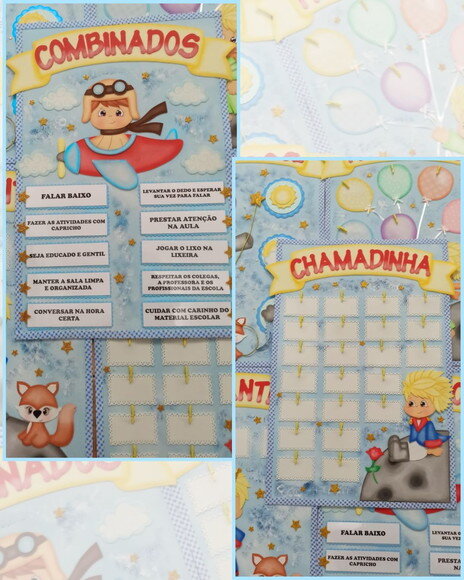 Kit Decoração de Sala de Aula Pequeno Príncipe