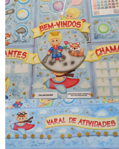 Kit Decoração de Sala de Aula Pequeno Príncipe
