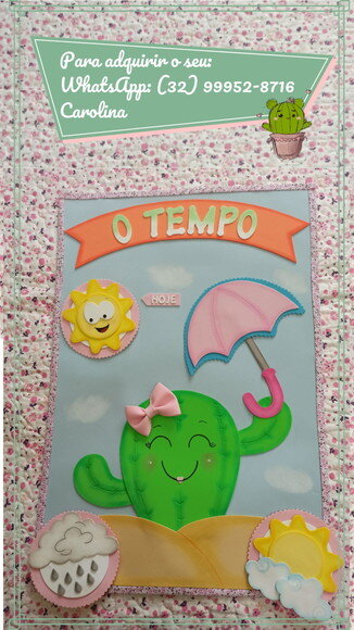 Kit Decoração Sala de Aula Tema Cactos