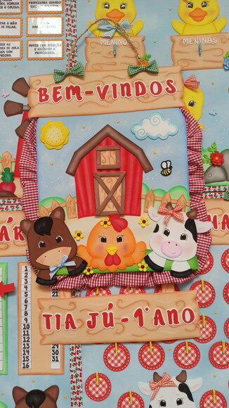 Kit Decoração Sala de Aula Tema Fazendinha