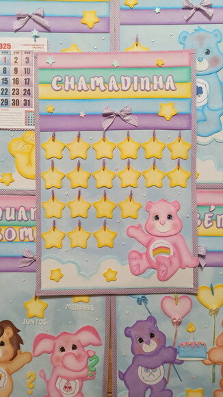 Kit Decoração Sala de Aula Tema Ursinhos Carinhosos