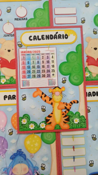 Kit para Decoração de Sala de Aula Ursinho Pooh