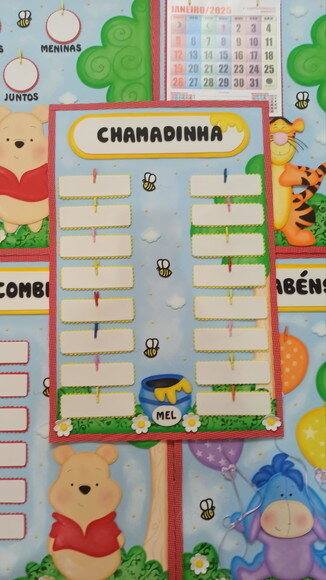 Kit para Decoração de Sala de Aula Ursinho Pooh