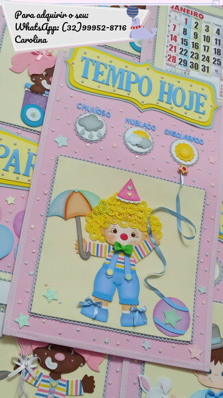 Kit para Decoração de Sala de Aula: Circo - 8 Painéis