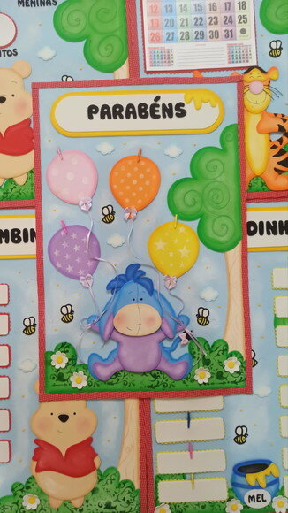Kit para Decoração de Sala de Aula Ursinho Pooh