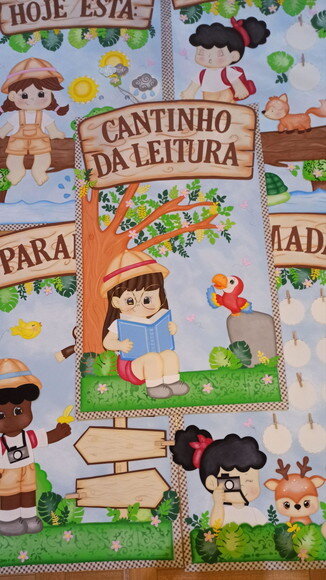 Kit Sala de Aula Tema Explorando a Selva