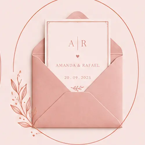 Convites com envelope