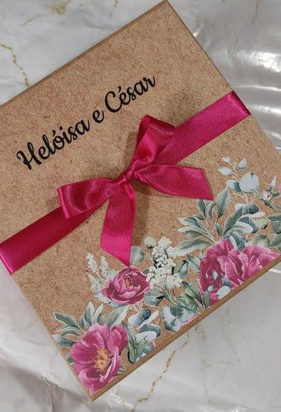 Caixa para Padrinhos mdf 15x15x7