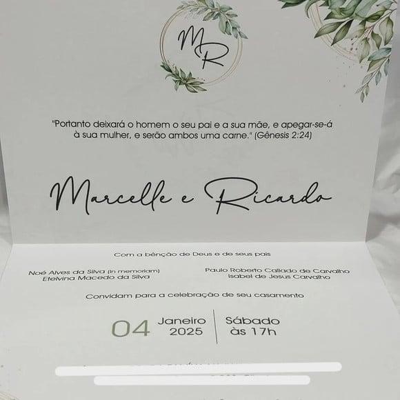 Convite de Casamento