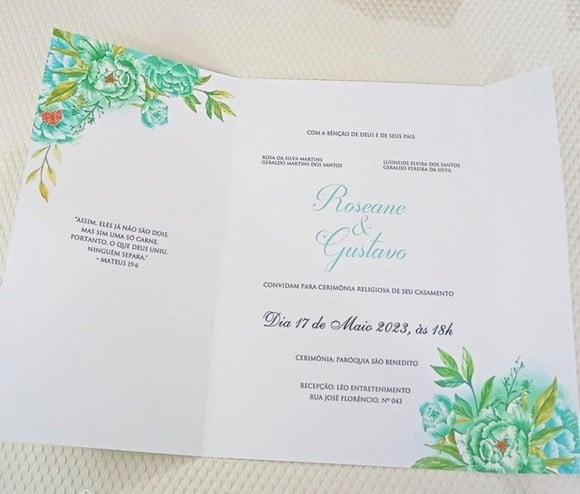 Convite de Casamento