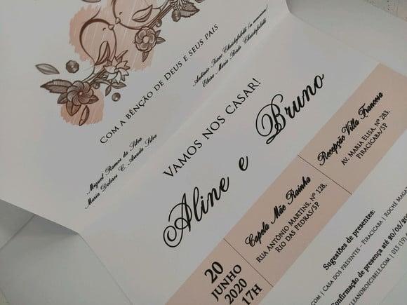 Convite de Casamento