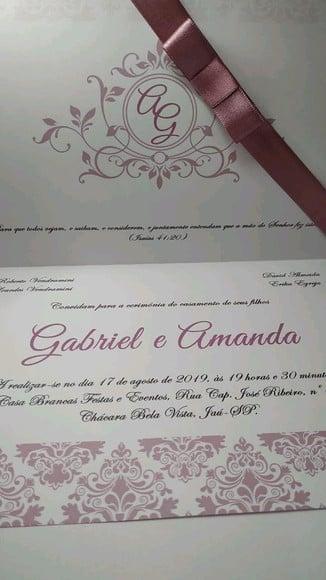 Convite de Casamento