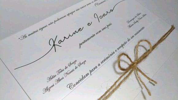 Convite de Casamento