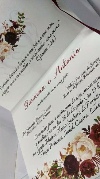 Convite de Casamento