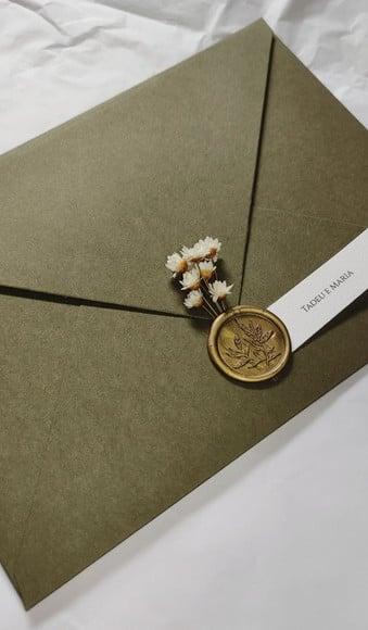 Convite de Casamento C/envelope