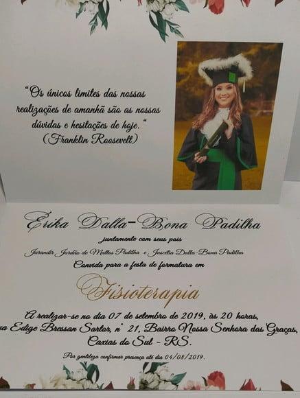 Convite de formatura