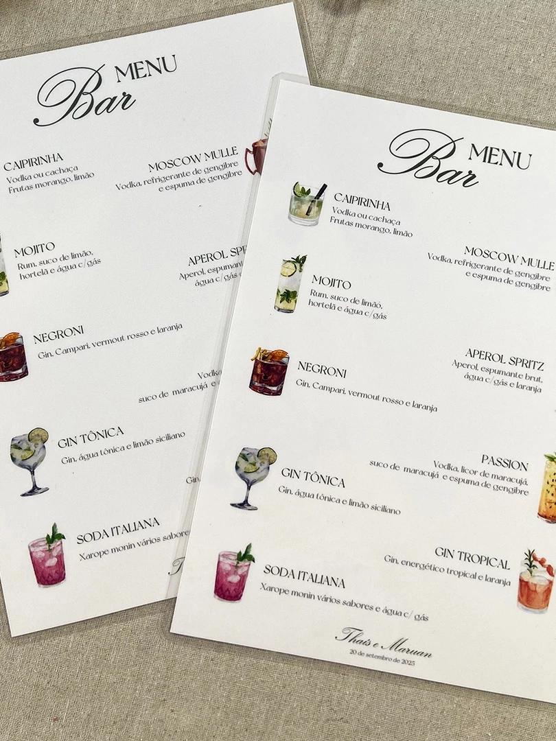Menu Bar/Drinks