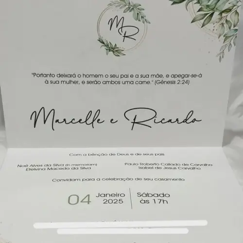 Convite de Casamento