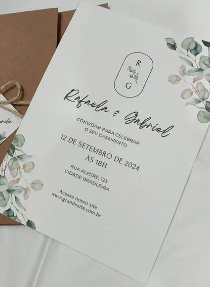 Convite de Casamento