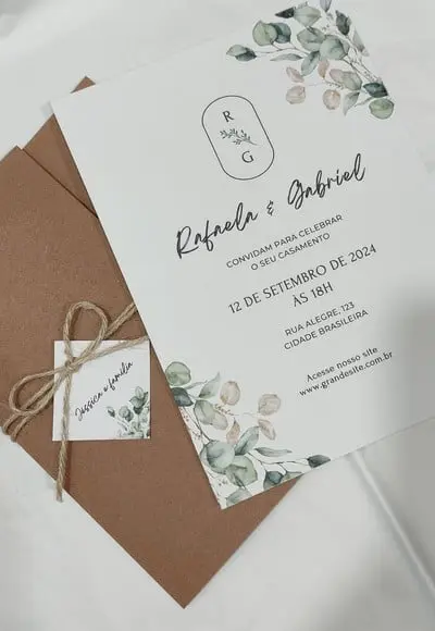 Convite de Casamento