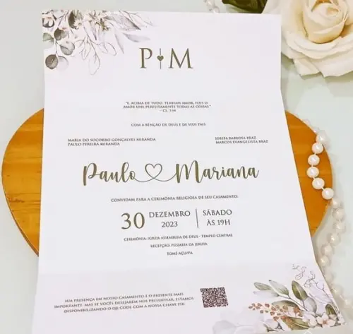 Convite de Casamento