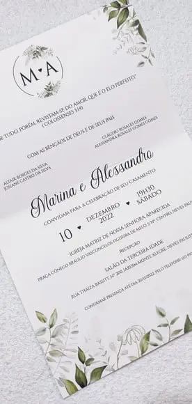 Convite de Casamento