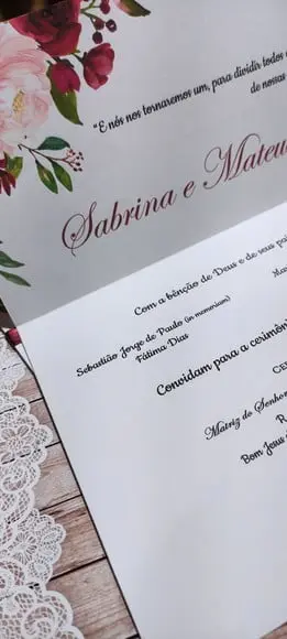 Convite de Casamento