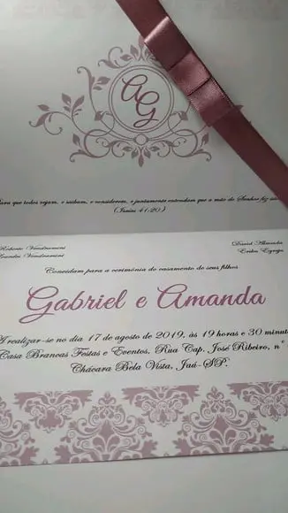 Convite de Casamento