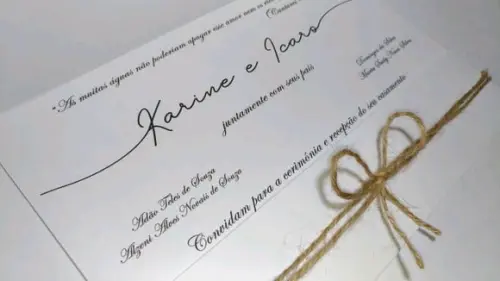 Convite de Casamento