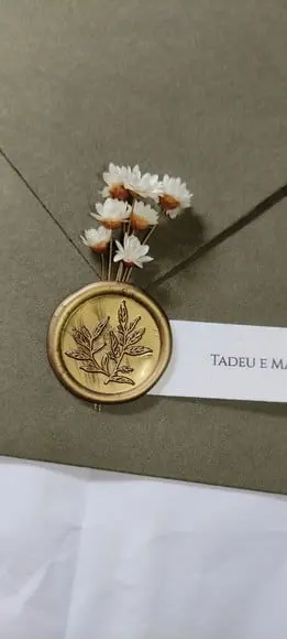Convite de Casamento C/envelope
