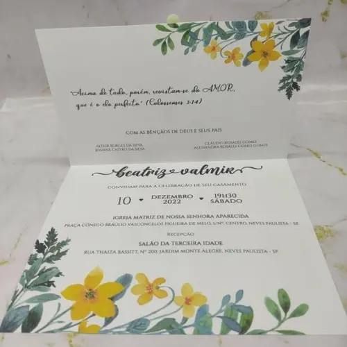 Convite de Casamento