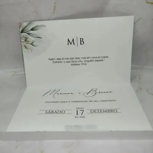Convite de Casamento 240gr