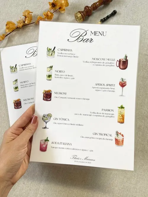 Menu Bar/Drinks