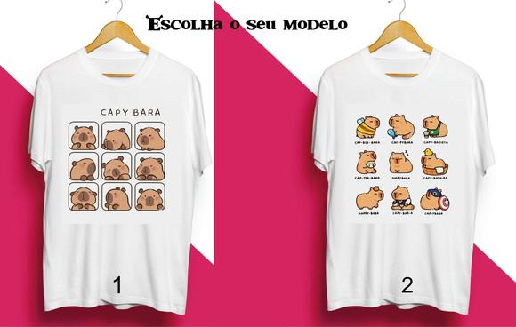 Camiseta Capivara Capybara Fofa Cute Escolha Seu Modelo