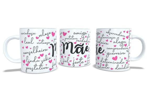 Caneca Qualidades de Mãe Mamãe