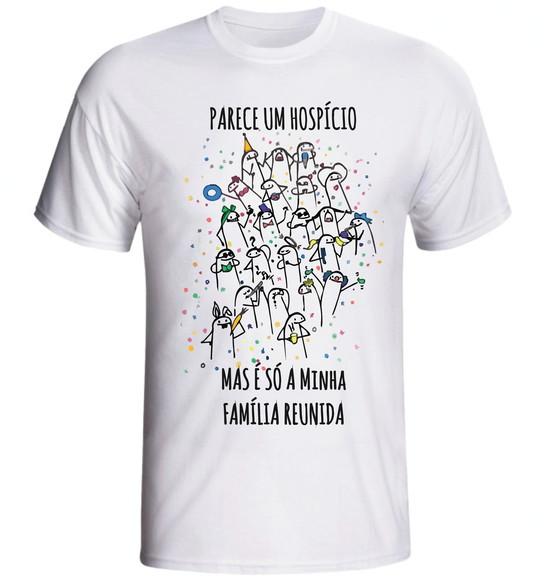 Camiseta Flork Parece Um Hospicio Mas É Só Minha Familia