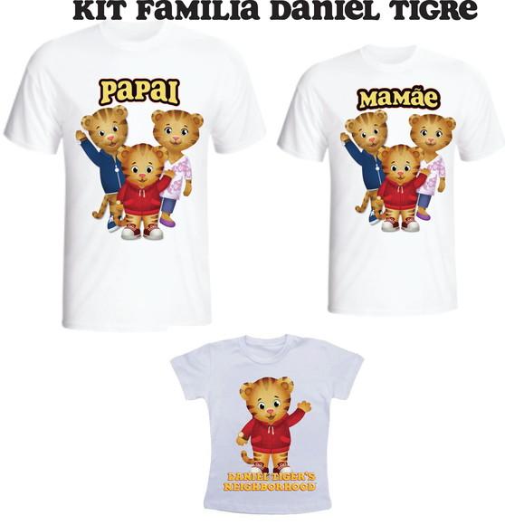 Camiseta Daniel Tigre Kit /03 - Personalizada