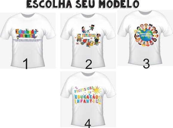 Camiseta Educação infantil - Escolha seu Modelo