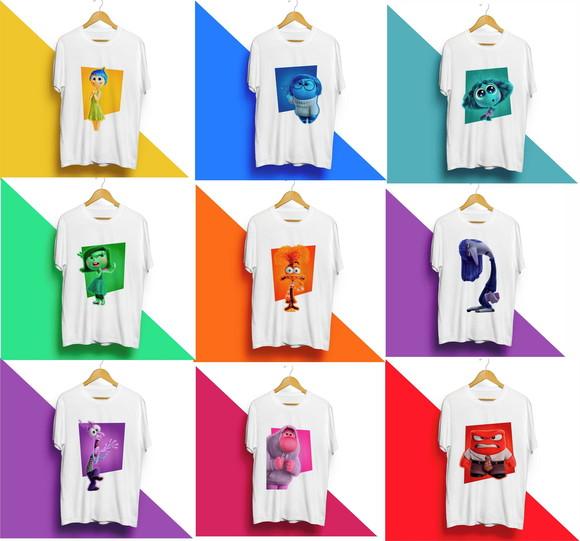 Camiseta Divertidamente 2 Personagens