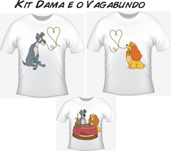 Camiseta Kit Festa a Dama e o Vagabundo C/03