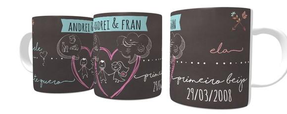 Caneca Namorados - Aniversário de Namoro - Personalizada