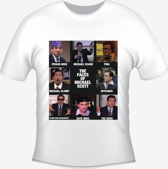 Camiseta The Office - Michael Scott Faces