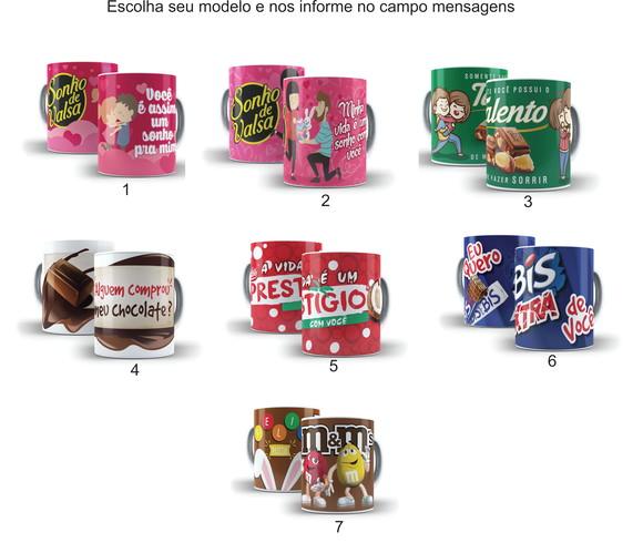 Caneca Chocolate Namorados Páscoa - Escolha seu modelo