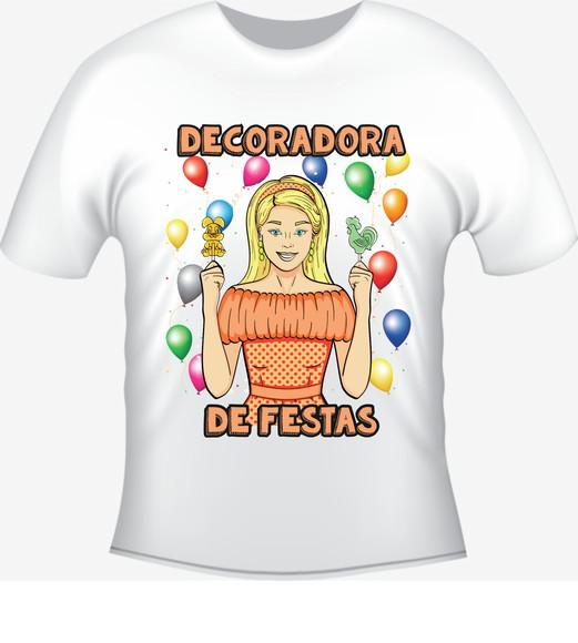 Camiseta Profissão Decoradora de Festas